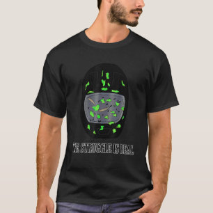 T-shirt Moto La Lutte Est Véritable Semaine De Vélo Pour L