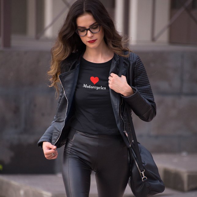 T-shirt moto Love Motorcycles pour femmes (Créateur téléchargé)