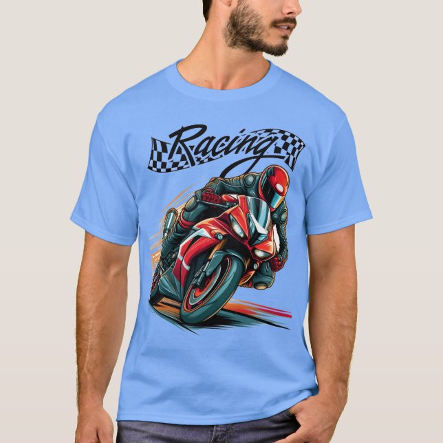 T-shirt moto moto biker mode de vie (Devant)