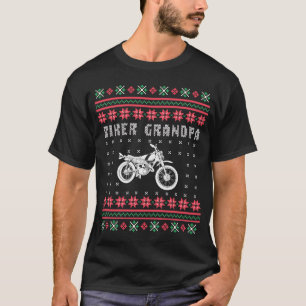 T-shirt Moto-moto grand-père Moto-moto Chandail de Noël mo