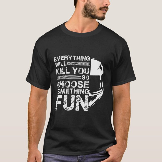 T-shirt Moto Moto Tout ce que vous voulez Roue (Devant)