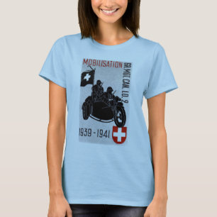 T-shirt Moto Recon Suisse 2ème guerre mondiale