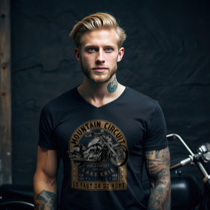 T-shirt Moto Retro Lake Erie