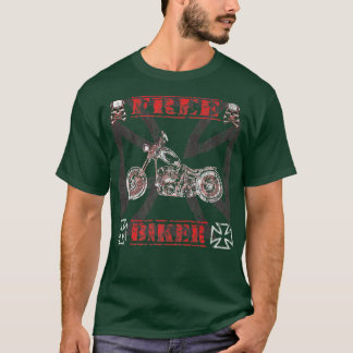 T-shirt Moto Rocker Moto Vélo Vélo Course Motorcy