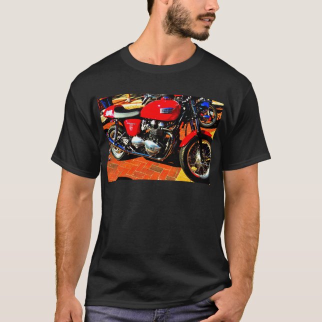 T-shirt Moto rouge de Triumph (Devant)
