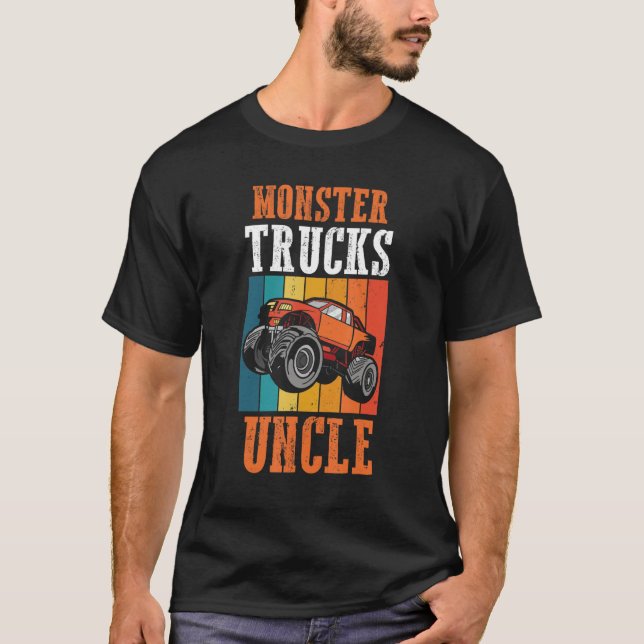 T-shirt Moto-sport Hors route Conducteur Retro Monster Tru (Devant)