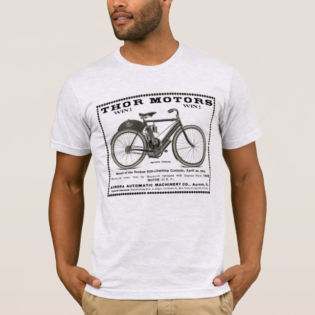 T-shirt Moto Thor 1903 Aurora Illinois Cycle (Devant)