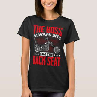 T-shirt Moto Vélo Rider Le Boss Se Trouve Toujours Sur Le