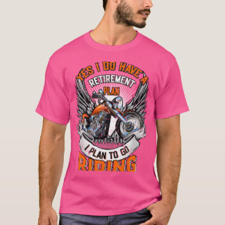 T-shirt Moto Vélo Vélo Régime de retraite Vélos Mot