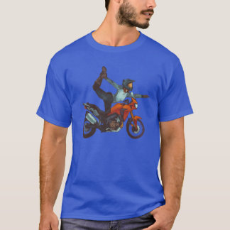T-shirt Moto Yogie Femmes qui font de la moto