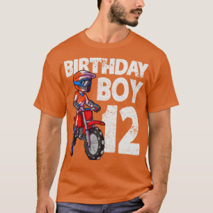 T-shirt Motocross 12e Anniversaire MX 12 Anniversaire Bike