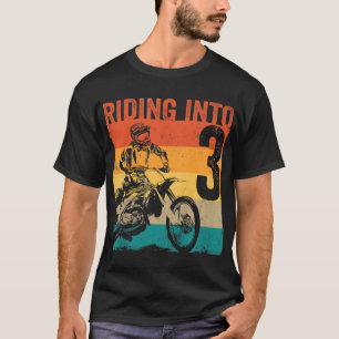 T-shirt Motocross 3 ans Dirt Bike 3e fête d'anniversaire
