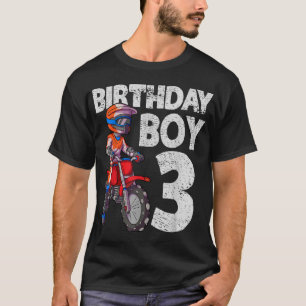 T-shirt Motocross 3e anniversaire Enfants MX 3e année Vélo