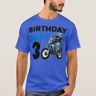 T-shirt Motocross 3e cadeau 3 ans Vélo Jour d'anniversaire