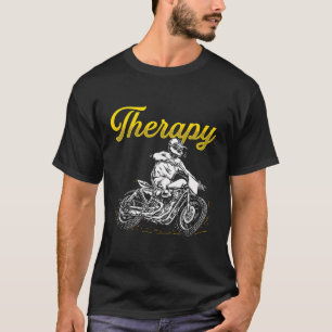 T-shirt Motocross Bike Therapy Motocross Biker