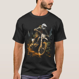 T-shirt Motocross Biker Forest Dirt Vélo Hommes garçons Gr