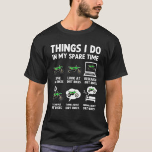 T-shirt Motocross Ce Que Je Fais Dans Mon Temps De Rechang