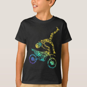 T-shirt Motocross Coloré Rider Vélo Dirt