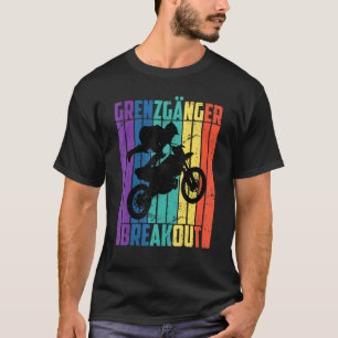 T-shirt Motocross dire des gens de la frontière Moto Vinta