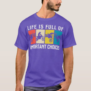 T-shirt Motocross Dit Funny Dirt Vélo Slogan Rider