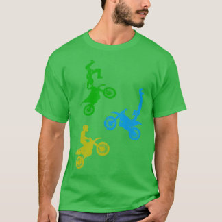 T-shirt Motocross Freestyle Dirtbike Wheelie Enduro Motorc