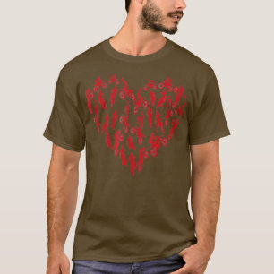 T-shirt Motocross Heart Supercross Valentines Day Kids