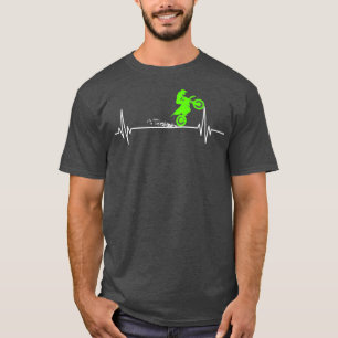 T-shirt Motocross Heartbeat Enduro Bike Motorcycle Dirt