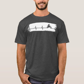 T-shirt Motocross Heartbeat   Enduro Bike Motorrad