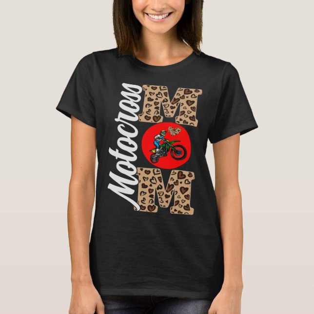 T-shirt Motocross Mom Motheru2019s Day Motocross Sport  Wo (Devant)