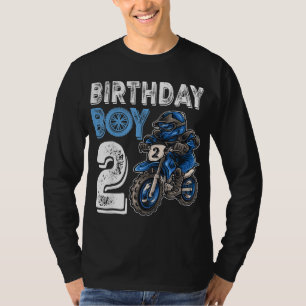 T-shirt Motocross MX 2e cadeau 2 ans Vélo de voyage Birthd
