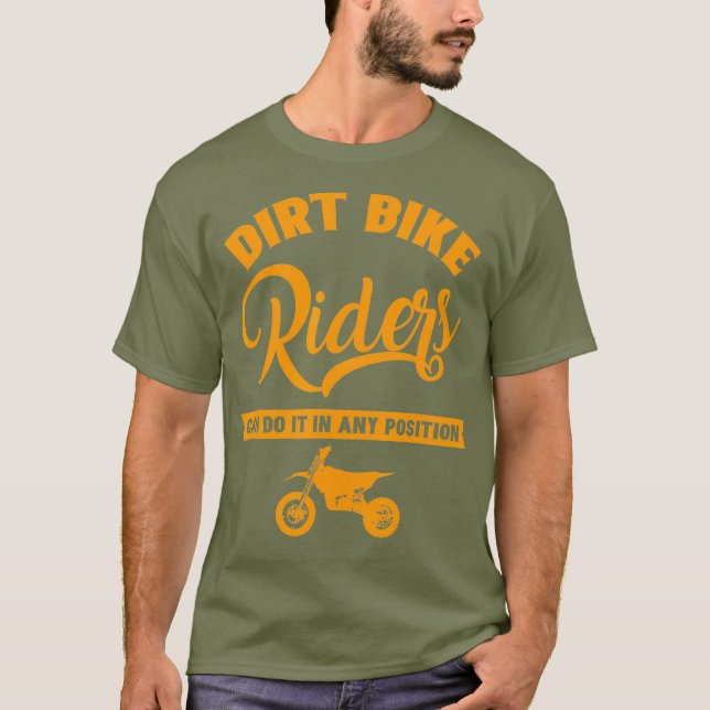 T-shirt Motocross MX Rider Bike Dirt Toute Position Désact (Devant)