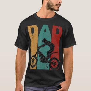 T-shirt Motocross papa Dirt Vélo Fête des pères 4e De