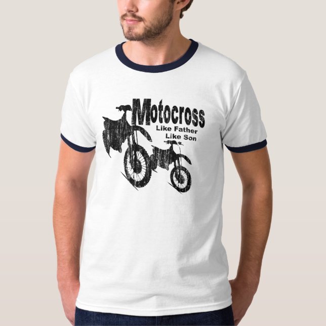 T-shirt Motocross père/fils (Devant)