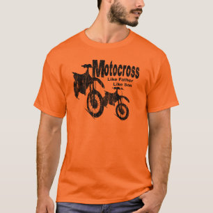 T-shirt Motocross père/fils