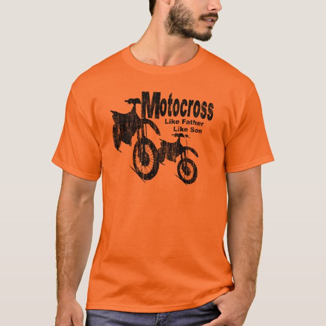 T-shirt Motocross père/fils (Devant)