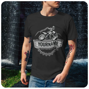 T-shirt Motocross personnalisée Rider Dirt Bike Hill Racin
