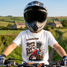 T-shirt Motocross pour garçons "Nés pour rouler en