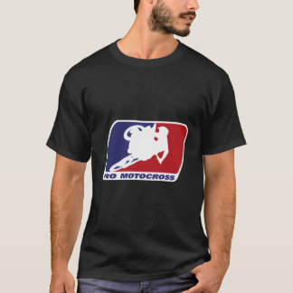T-shirt Motocross Pro Pour Blue Red Dirt Vélo T