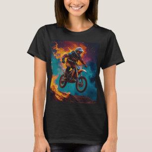 T-shirt Motocross Racer & Éruption volcanique