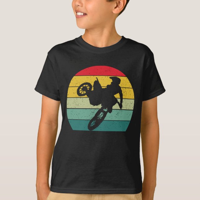 T-shirt Motocross Style Vintage Rétro (Devant)