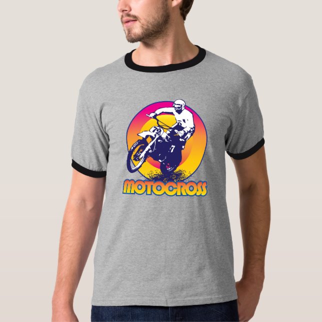 T-shirt Motocross Vintage (Devant)