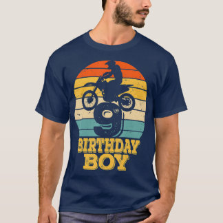 T-shirt Motocross Vintage Rétro 9e anniversaire 9 ans
