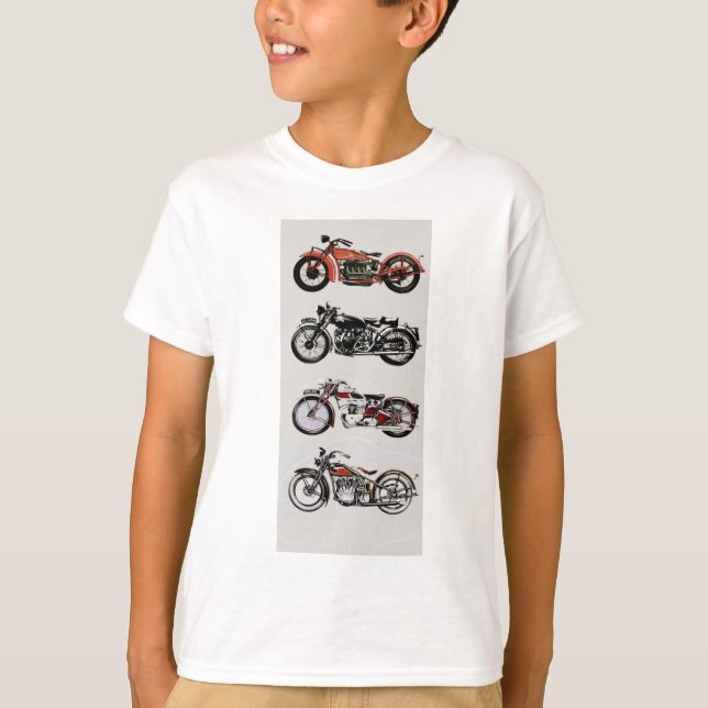T-shirt MOTOCYCLES vintages (Devant)