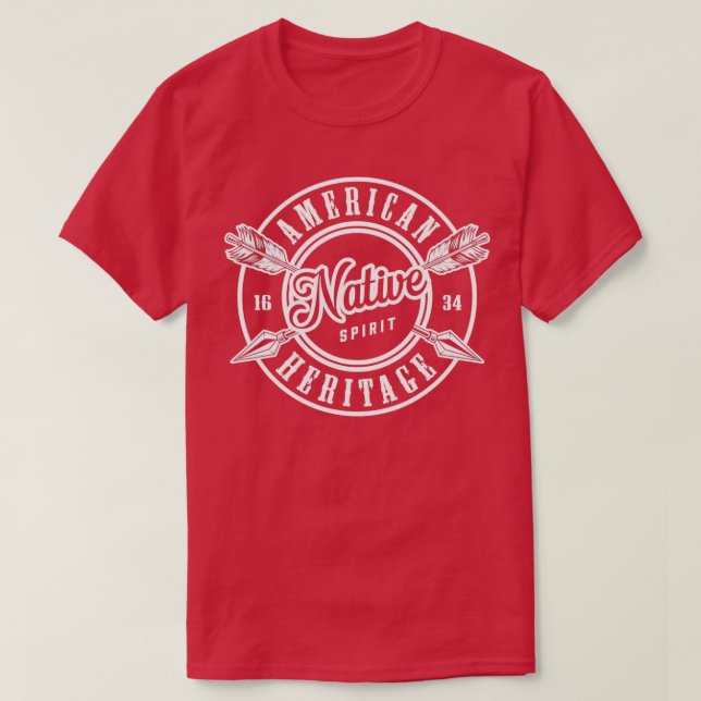 T-shirt Motocyclette de l'esprit amérindien (2) (Design devant)