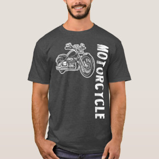 T-shirt Motocyclette féminine VNeck 1