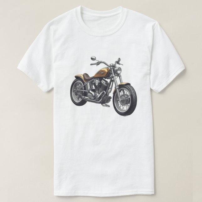 T-shirt Motocyclette graphique 1 (Design devant)