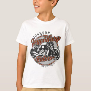 T-shirt Motocyclette Personnalisée Cavalier Légendaire Mot