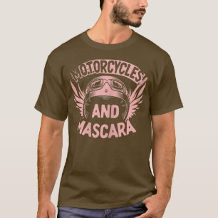 T-shirt Motocyclisme féminin et mascara biker 