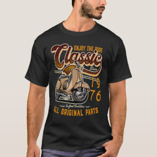 T-shirt Motocycliste classique cycliste 1976