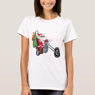 T-shirt motocycliste santa claus